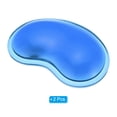 thumbnail image 3 of Uxcell Gel Mouse Wrist Rest Mouse Wrist Support Ergonomic Mouse Pad Cushion Comfortable Memory Foam, Blue 2 Pack, 3 of 5