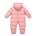 thumbnail image 3 of Newborn Infant Baby Boys Girls Snowsuit Kids Winter Jumpsuit Hoodied Puffer Coat 0-12M, 3 of 3