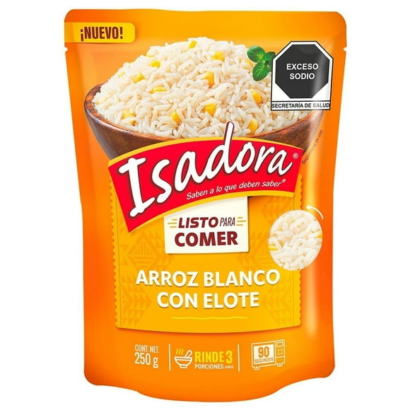 Arroz Isadora blanco con elote 250 g