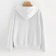 thumbnail image 4 of Fanxing Hoodies White Women Oversized Sweatshirt Trendy Boyfriend Hoodies Tops for Juniors Hooded Drawstring Pullovers, 4 of 6