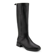 Aerosoles Della Women's Knee-High Equestrian Boots Color: Black Faux Leather Size: 6
