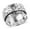 Bohemian, variant on Anxiety Ring for Women 925 Sterling Silver Spinning Spinner Rings for Men Oxidized Concave Boho Vintage Jewelry Band Meditation Stress Relief Women Size 11 Birthday Christmas Gifts