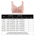 thumbnail image 2 of Conjunto de lencería Sujetador frontal con botones para mujer, ropa interior inalámbrica de alto soporte y cierre fácil (rosa 4XL) Kuymtek multicolor Única para Mujer, 2 of 2