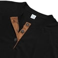 thumbnail image 5 of RUTAYY Men's T-Shirts Corduroy Casual Slim Fit Long Sleeve Tee Shirts Solid Color Basic Tops Business Daily Wear Elegant Holiday Tees, 5 of 7