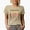 Tan, variant on I'm Just Out Here Trusting God with Leopard Print & Flowers Art Merch Gift, Tan T-Shirt, Small