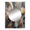 thumbnail image 2 of Designart "Marble Abstraction in Soft Colors III" Abstract Marble Mirror Wall Decor - Modern Gold Abstract Mirror Wall Art For Entryway - 32" x 24" Inch, 2 of 5