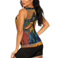 thumbnail image 3 of Bixox Women's Abstract Funny Duck Printed Sleeveless Fitness Workout Running Quick-Dry Tank Top, 3 of 5