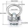 thumbnail image 3 of Stainless Steel Audio Hanging Ring Speaker Hanging Buckle Yellow White Hanging Ring Hanging Rack Hanging Accessories Lighting Pendant, 3 of 5