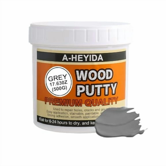 Gray Wood Filler Repair Kit - Paintable, Stainable Wood Putty for Restore Cracks and Holes on Wooden Floor Furniture, Vinyl, Laminate, Veneer, Cabinet$$Tools & Hardware Other