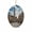 Brussels Belgium, variant on Edmonton Alberta Oval Ceramic Ornament, Travel Souvenir Keepsake