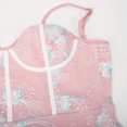 thumbnail image 4 of Vestido camisero irregular sin mangas con cuello en V informal con estampado de verano para mujer a la moda Fridja  hj6202, 4 of 6