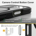 thumbnail image 2 of Pour iPhone 16 Pro Max Étui avec Bouton de Capture de Contrôle de Caméra, [Compatible avec MagSafe], Protection Antichoc Robuste, Étui Magnétique Transparente pour iPhone 16 Pro Max, 6.9 Pouces, Noir, 2 of 6