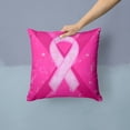 thumbnail image 2 of Carolines Treasures BC1001PW1414 Breast Cancer Battle Flag Fabric Decorative Pillow, 14Hx14W, multicolor, 2 of 4