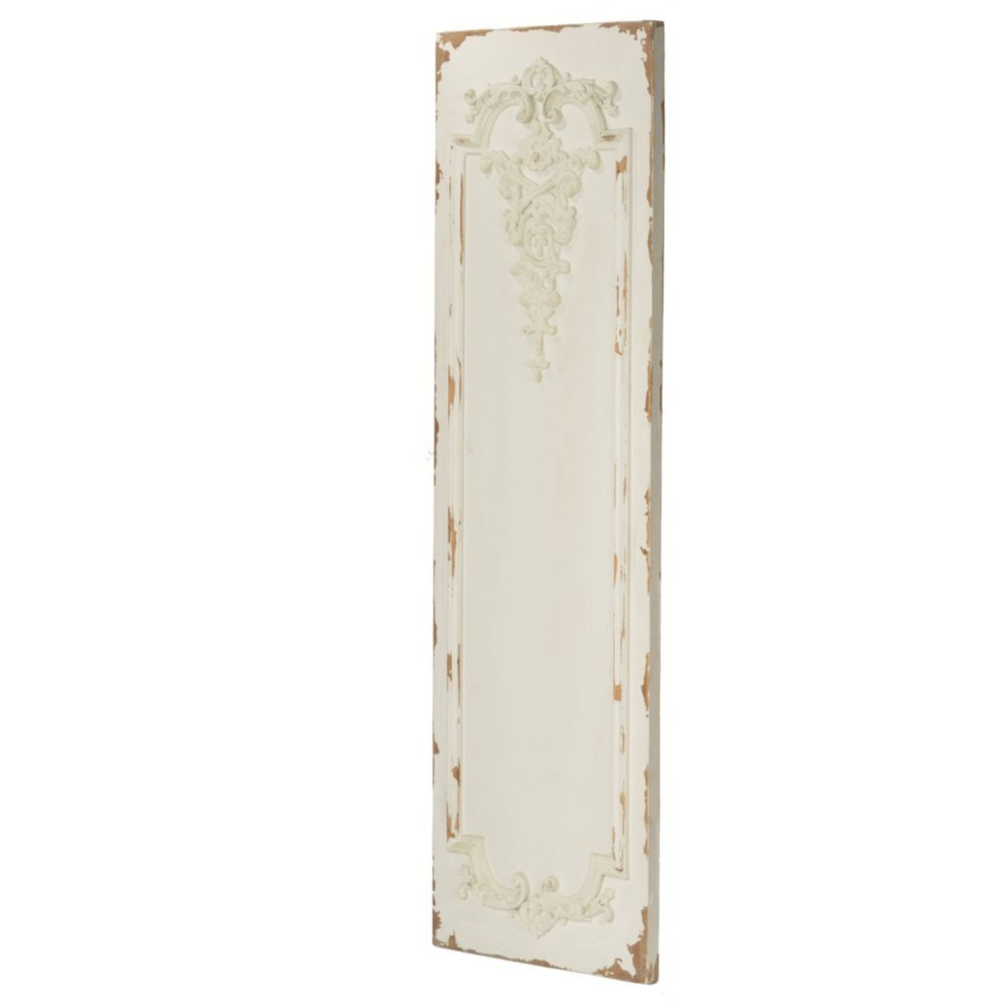 Set of 3 Antique White Distressed Vintage Boiserie Design Rectangular ...
