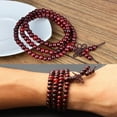 thumbnail image 3 of 108 Mala Prayer Beads Sandalwood Buddhist Bracelet Necklace Meditation 6mm F8L5, 3 of 7