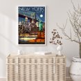 thumbnail image 4 of Cuadros Decorativos Kit de pintura de diamantes de imitación redondo completo con imagen de paisaje urbano 5D DIY (NH520) Sywqhk Nuevos Originales, 4 of 9