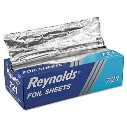 DYJP Wrap Pop-Up Interfolded Aluminum Foil Sheets, 12 X 10.75, Silver, 500/box