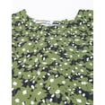 thumbnail image 4 of Moomaya Womens Printed Round Neck, Short Puffed Sleeves Casual Top, 4 of 8