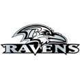 thumbnail image 1 of Baltimore Ravens Auto Emblem - Silver, 1 of 2