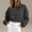 Dark Gray women cropped sweater a1, variant on Women Cropped Sweater Round Neck Long Sleeve Casual Solid Knit Tops for Summer Beach Loose Fit Trendy, White 2XL