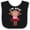 Black and White, variant on Inktastic Monkey 1st Birthday 1 Year Old Girl Girls Baby Bib
