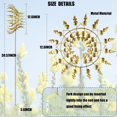 thumbnail image 5 of Unique and Magical Metal Windmill,3D Wind Powered Kinetic Sculpture, Lawn Solar Metal Wind Spinners Outdoor Clearance, Wind Catchers Metal Outdoor Patio Decoration Wind Sculpture, 5 of 6