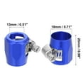 thumbnail image 3 of Unique Bargains AN6 Hex Car Universal Hose Finisher Flexible Rubber Pipe Clamp for Oil Fuel Water Tube Blue, 3 of 6