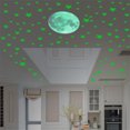thumbnail image 2 of Pegatinas de pared fluorescentes adhesivas brillantes luna llena y estrellas decoración extraíble calcomanías de pared brillantes 435 Piezas Inevent HA001758-00, 2 of 6