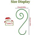 thumbnail image 2 of 120 Piezas Ganchos para Adornos de Navidad, Ganchos para Adornos Navideños, Ganchos para Colgar Bolas de Navidad y Otras Decoraciones para árboles de Navidad (Verde), 2 of 5