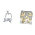 thumbnail image 1 of Figura de pensador abstracto, estatua de resina, decoración humana, caja cuadrada de acrílico, adorno coleccionable con cubierta, adecuado para oficin, 1 of 8
