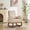 Beige, variant on 27.2"W Rocking Accent Chair for Nursery, Sherpa Glider Rocker Chair with High Back and Side Pocket, Rocking Accent Armchair with Rubber Wood Legs for Living Room Bedroom