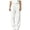 White, variant on Klisyaur Children's Sweatpants Elastic High Waist Joggers Solid Color Winter Pants with Pockets Sizes 4-15