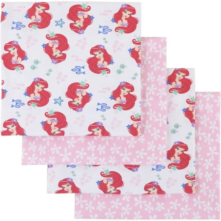Royal Blue Receiving Blanket - Disney Ariel Ocean Beauty 4pk Flannel Receiving Blanket