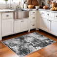 thumbnail image 6 of YOUFROTNG Washable Abstract 2x3 Area Rug, Low-Pile Soft Indoor Carpet, Non-Slip Stain Resistant Mat for Living Room Bedroom Dining Room,Black, 6 of 8