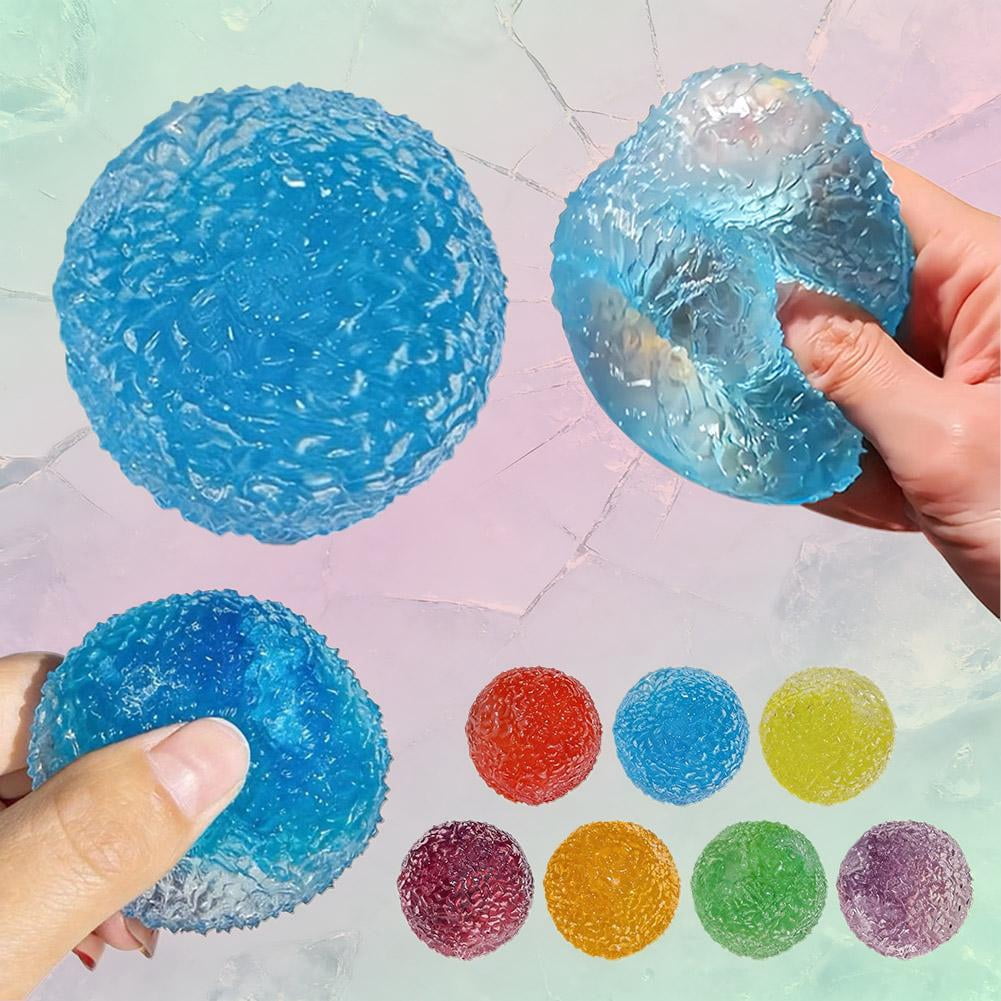 7 Packs Mini Stress Balls,High Density Solid Toys, 1.6" Sensory Fidget for Classroom, office