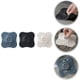 thumbnail image 5 of 3 piezas de tapa de drenaje de fregadero de piso WEIHJMXG coladores de pelo para baño cocina negro blanco azul 13X13X2cm, 5 of 5