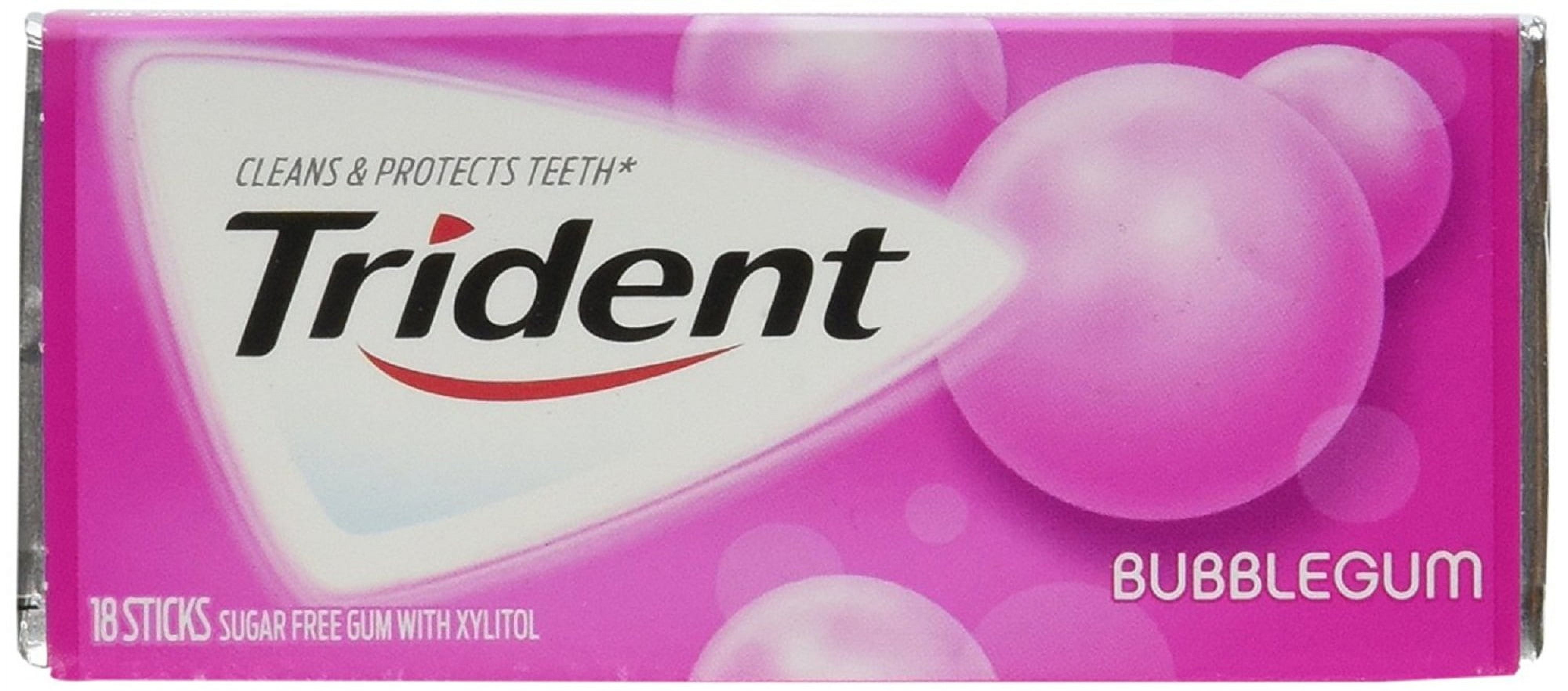 (Pack of 2) Trident Bubblegum Sugar Free Gum (14 Pieces, 15 Pk.)