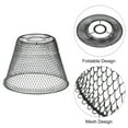 thumbnail image 3 of Uxcell Mesh Lamp Shade, Retro Industrial Pendant Light Shade Foldable Lampshade for E26/E27 Bulb, Black, 3 of 6