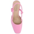 thumbnail image 5 of Journee Womens Margeene Sling Back Covered Block Heel Pumps, 5 of 10