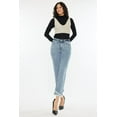 thumbnail image 6 of Kancan Raw Hem High Rise Straight Jeans, 6 of 7