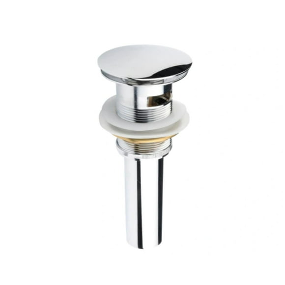 DROP Bath and Kitchen DR091044 Drain de lavabo Pop-Up chromé avec trop-plein pour salle de bain