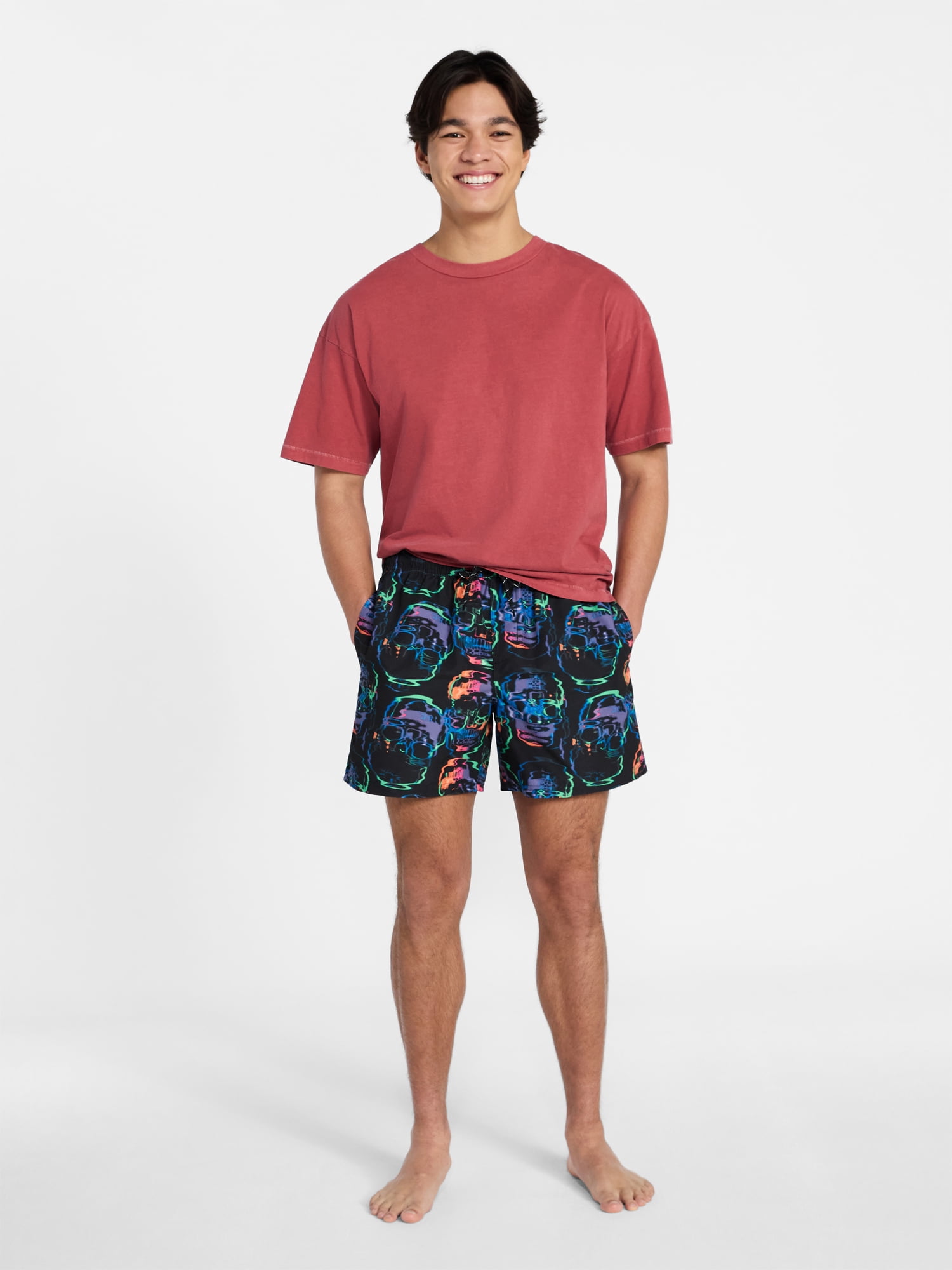 No Boundaries Swim Trunks, 5" Inseam, Men's S-5XL