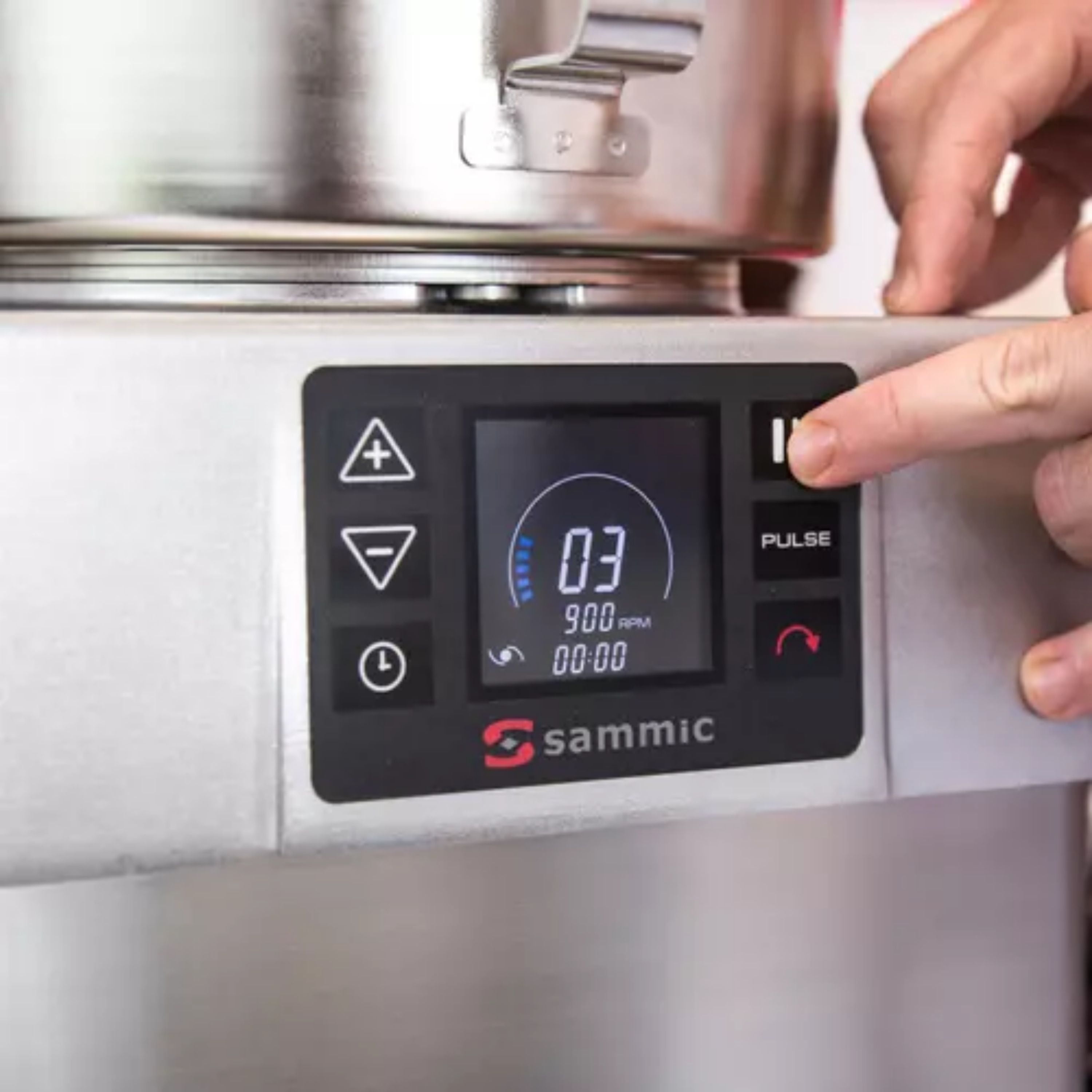 Sammic CK-48V (1050822) Combi Vegetable Prep & Food Processor, countertop, up to 1300 lbs/hr production, variable speeds, reverse function, force control system, Digital control