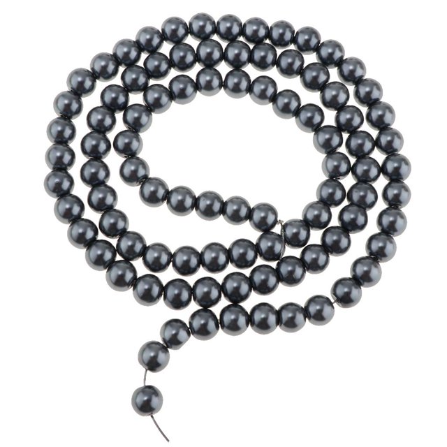Granos redondos de resina Yuyangstore Prettyia 8mm/10mm 115/90 Negro