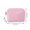 thumbnail image 3 of Makeup Bag, Travel Toiletry Bag for Women, Lightweight Make Up Bag, Purse Organizer Pouches Cosmetic Bag, Small Makeup Pouch Medicine Bag, Travel Essentials for Women - Hot Pink, 3 of 6