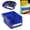 Blue, variant on Parts Storage Rack Combination Type Wall Mounted Stackable Shop Tool Bin Nails Screws Beads Buttons Organizer 5.31 X 4.13 X 2.99in
