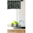 thumbnail image 3 of Ambesonne Paisley Window Valance, Modern Teardrop Shapes, 54" X 18", Brown Blue and Dark Blue, 3 of 3