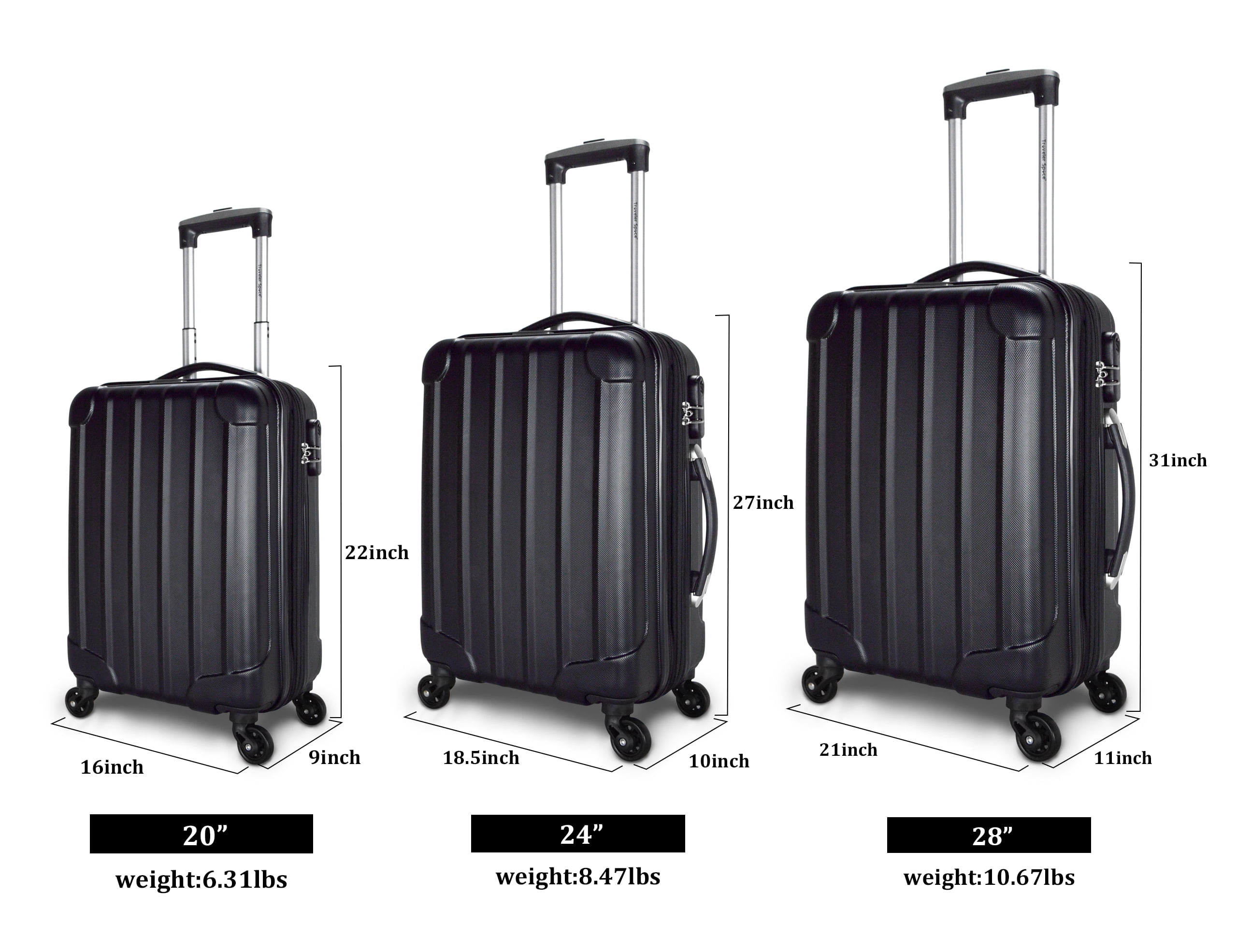 luggage set that attaches to each other