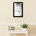 thumbnail image 3 of ArtToFrames 13" x 22" Satin Black Step Lip Picture Frame, 13x22 inch Black Wood Poster Frame (WOM-1452), 3 of 7