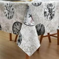 thumbnail image 2 of Vinyl Tablecloths for Rectangle Tables Reusable PVC Waterproof Plastic Table Cloth Oilcloth Long Tablecloth for Baby ShowerSpillproof Wipeable Table Cover 60 x 108 Beige Floral Bird, 2 of 6